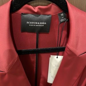 BRAND NEW, NEVER WORN SCOTCH & SODA CRIMSON BLAZER